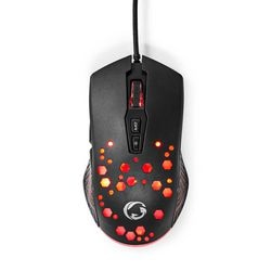 Gaming-Maus Nedis GMWD410BK schwarz
