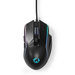 Gaming-Maus Nedis GMWD510BK schwarz
