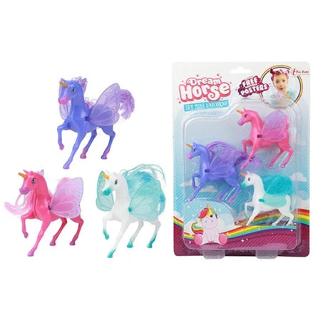 Toi-toys Toi Toys Mini-Einhörner 3 Stück auf Karte