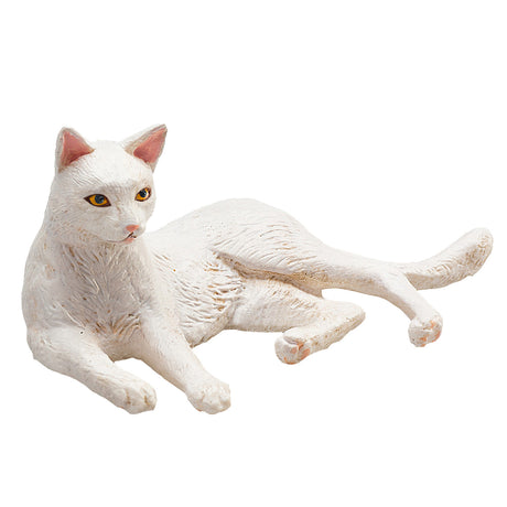 Mojo Ackerland liegende Katze weiß - 387368