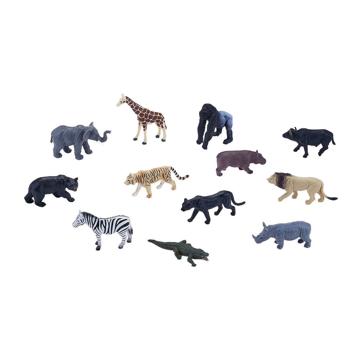 Mojo wildlife mini wild animal play set, 12 pieces. - 380057