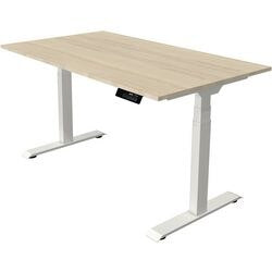 Zit-sta-bureau kerkmann move 1 stable esdoorn, wit 1270 mm x 1400 mm