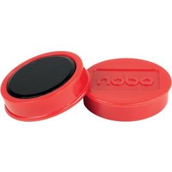Magnetische Whiteboard-Magnete von Nobo – 10er-Pack – 38-mm-Magnete – Rot