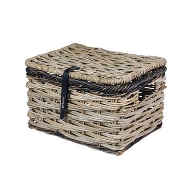 Basil Rower Basket Dijon Large With Powa Grey Black