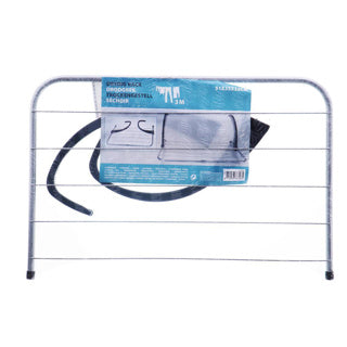 Metall-Wäscheständer 3 Meter silber