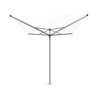 Brabantia Top Spinner 50 m + Erdanker – Metallic-Grau