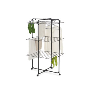 Brabantia Hangon Trockenturm – 23 m – klappbarer Wäscheständer – mattschwarz