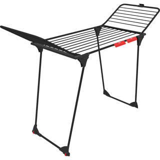 Vileda King Ultimate Wäscheständer (Black Edition) – Tischwäscheständer – 20 m Trockenlänge – XXL-Wäscheleinen