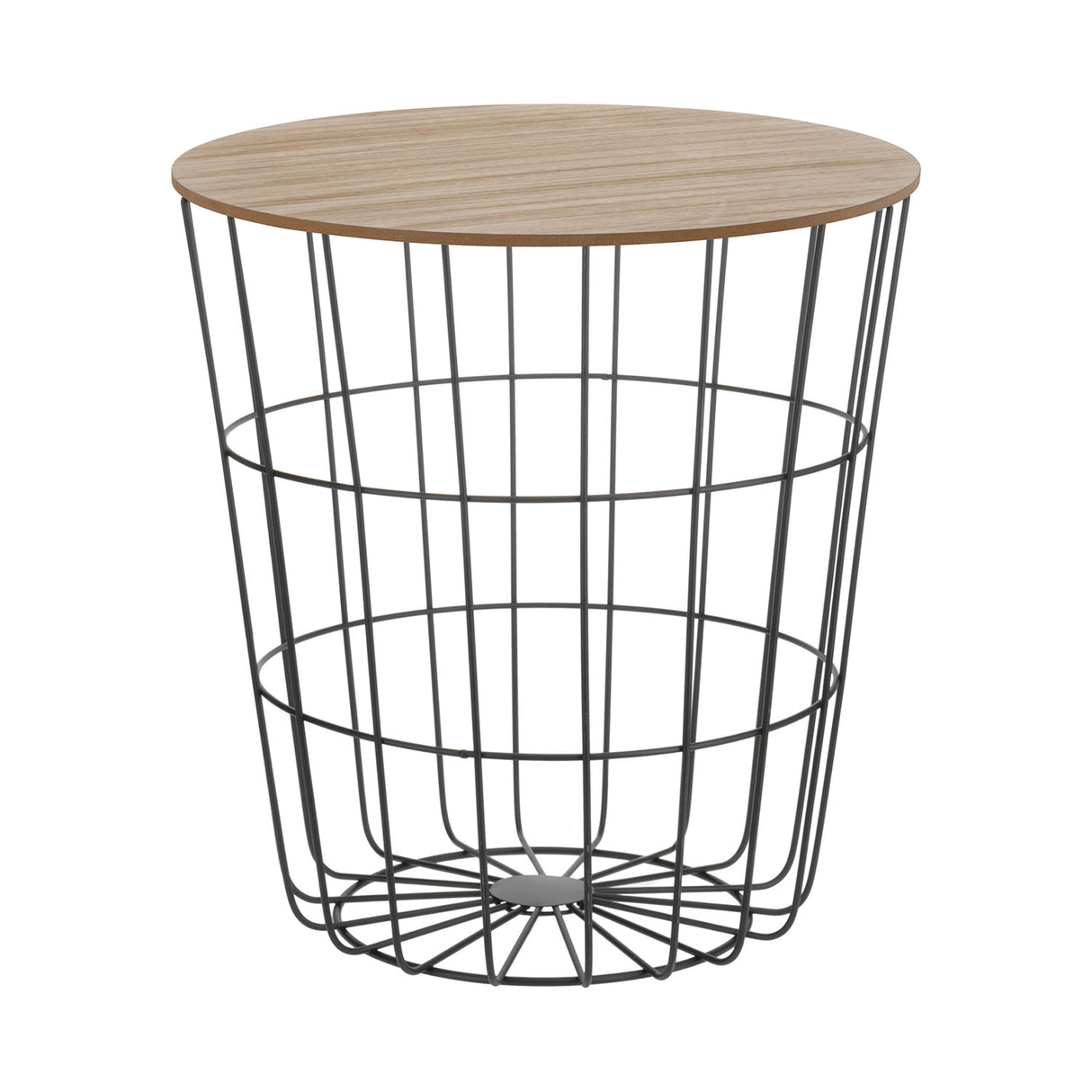 Side Table Metal Wire schwaarz