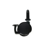 Mack by tente 1058961 - zwenkwiel met enkele wielrem vork pp, met klemhuls 40 mm | 5 stuks