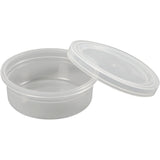 Creativ Company Plastikdose mit Deckel, H: 24 mm, T 68 mm, 45 ml, 20 Stück 1 Box