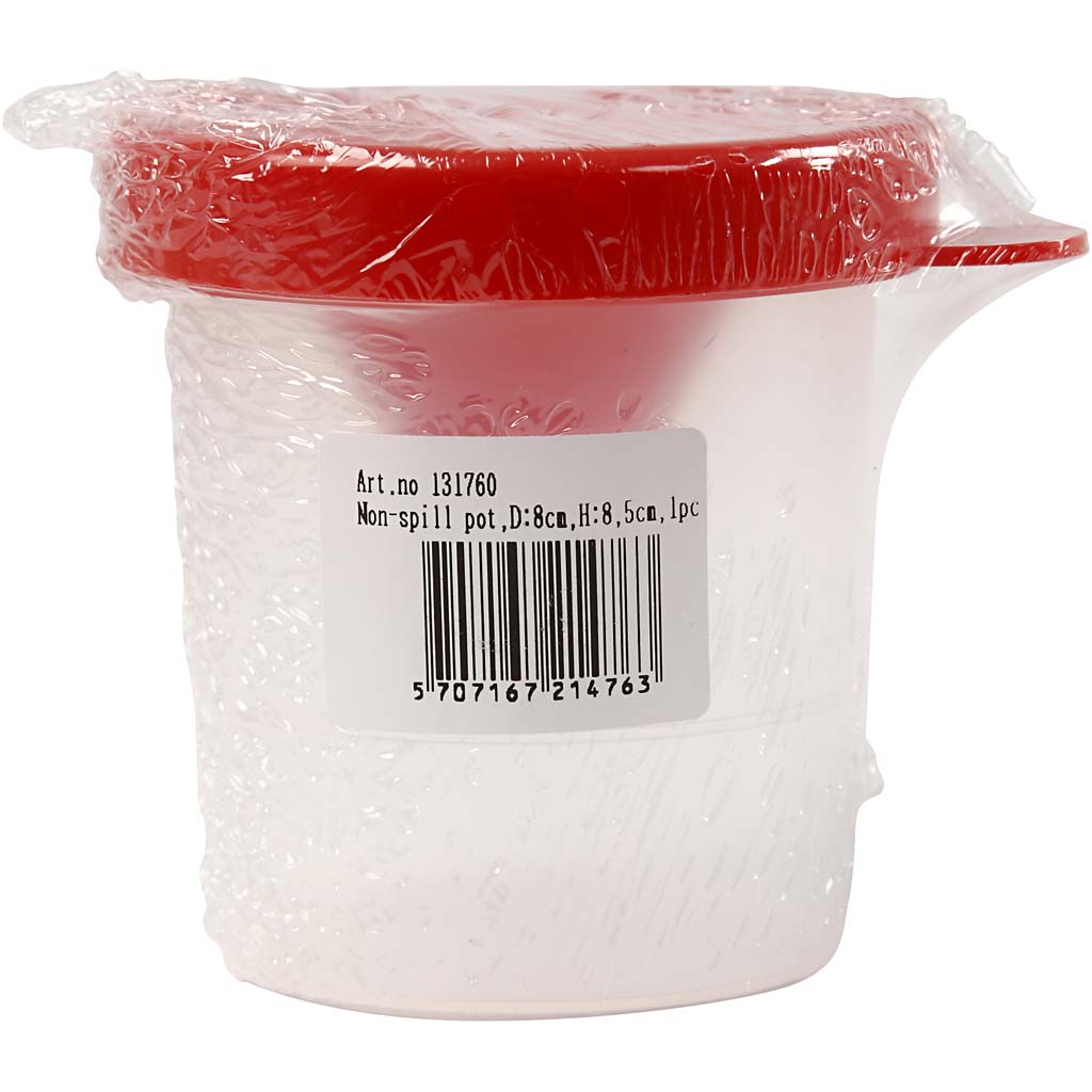 Creativ Company auslaufsicherer Topf, H: 8,5 cm, T 8 cm, 250 ml, 1 Stück