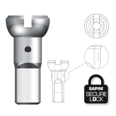 Sapim Speichennippel 14g 14mm Secure Lock Messing (100 Stück)