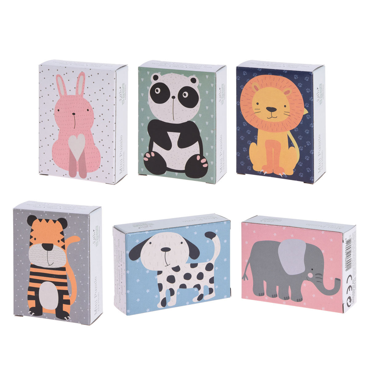 Mini-Puzzle Tiere, 8-tlg.