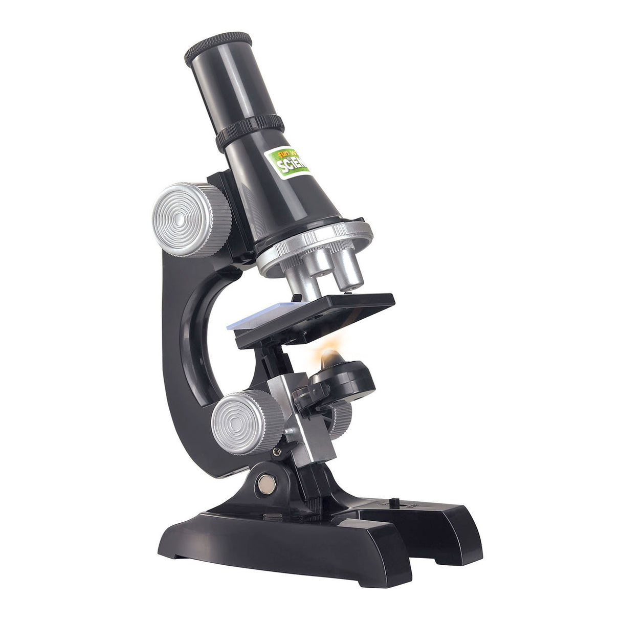 Microscope set with light