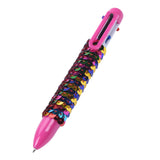 Penna multi -color con paillettes