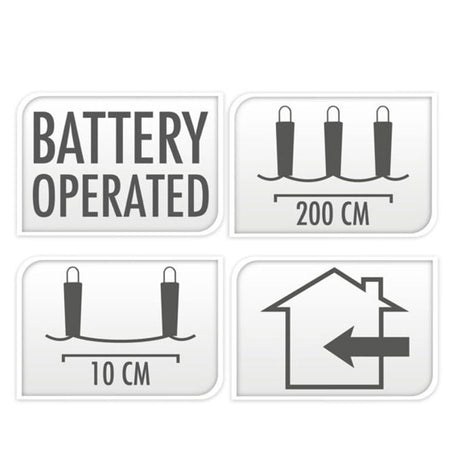 Weiße LED-Beleuchtung, 20 Lichter