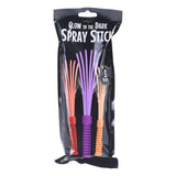 Glow in the Dark Spray Sticks, 3st.