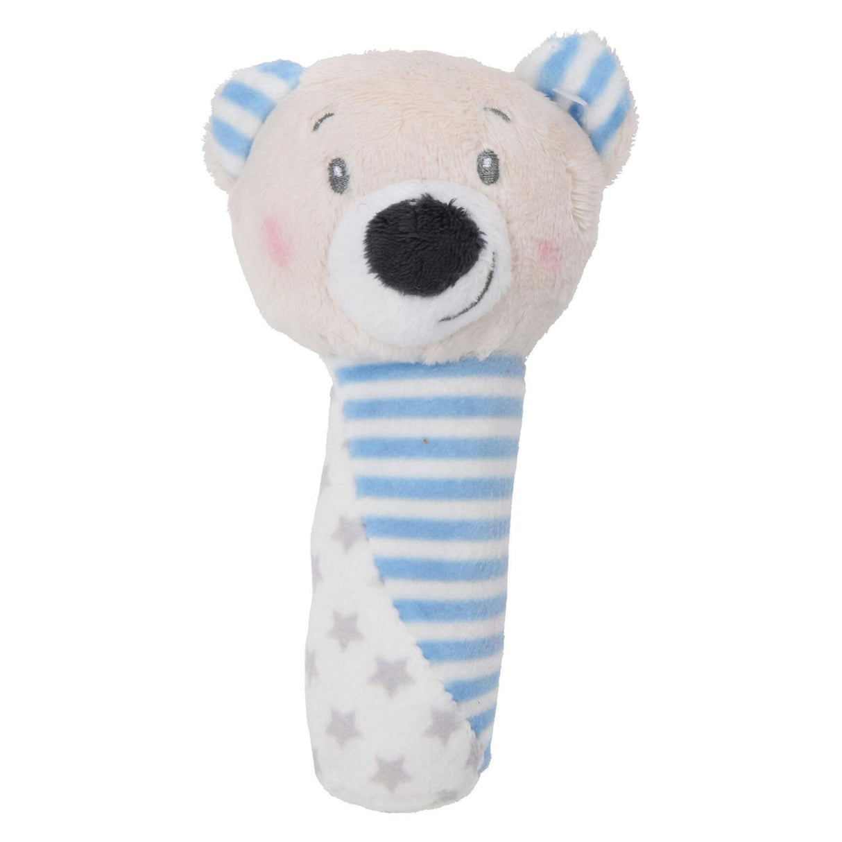 Dětský plyšový chrastítko Bear Rod Blue