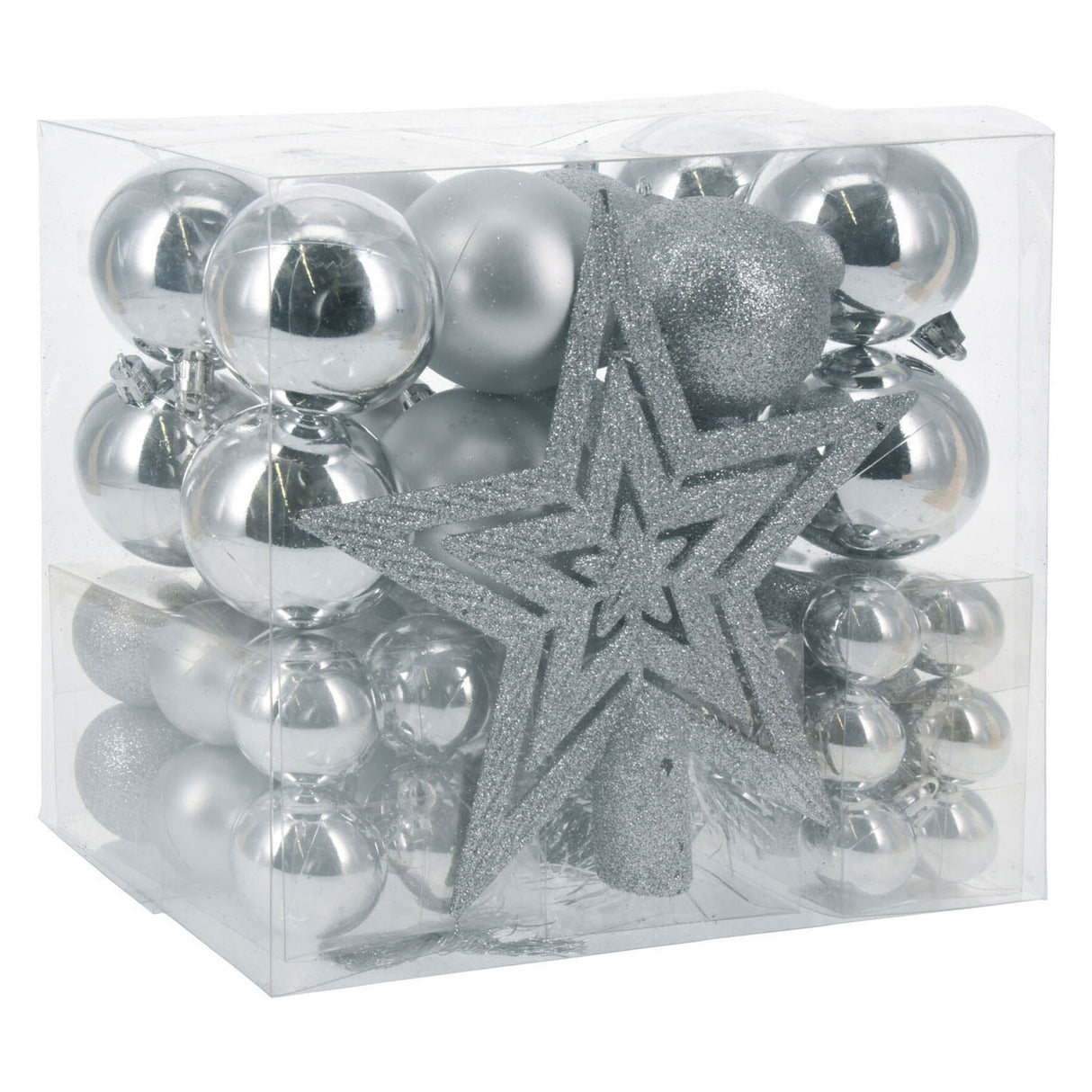 Bolas de Navidad ubicadas con Peak Silver, 54st.