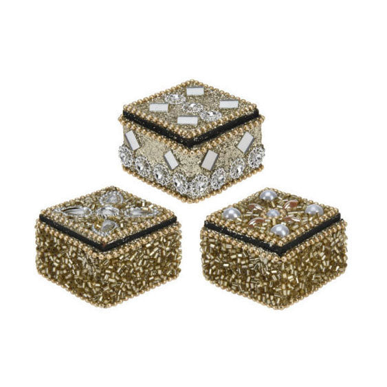 Box 4x3cm gold, set of 36