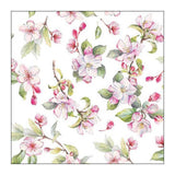Ambiente Serviette 33 Frühlingsblüte weiß