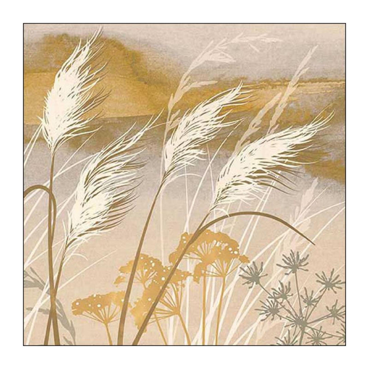 Ambiente Serviette 25 wehendes Gras