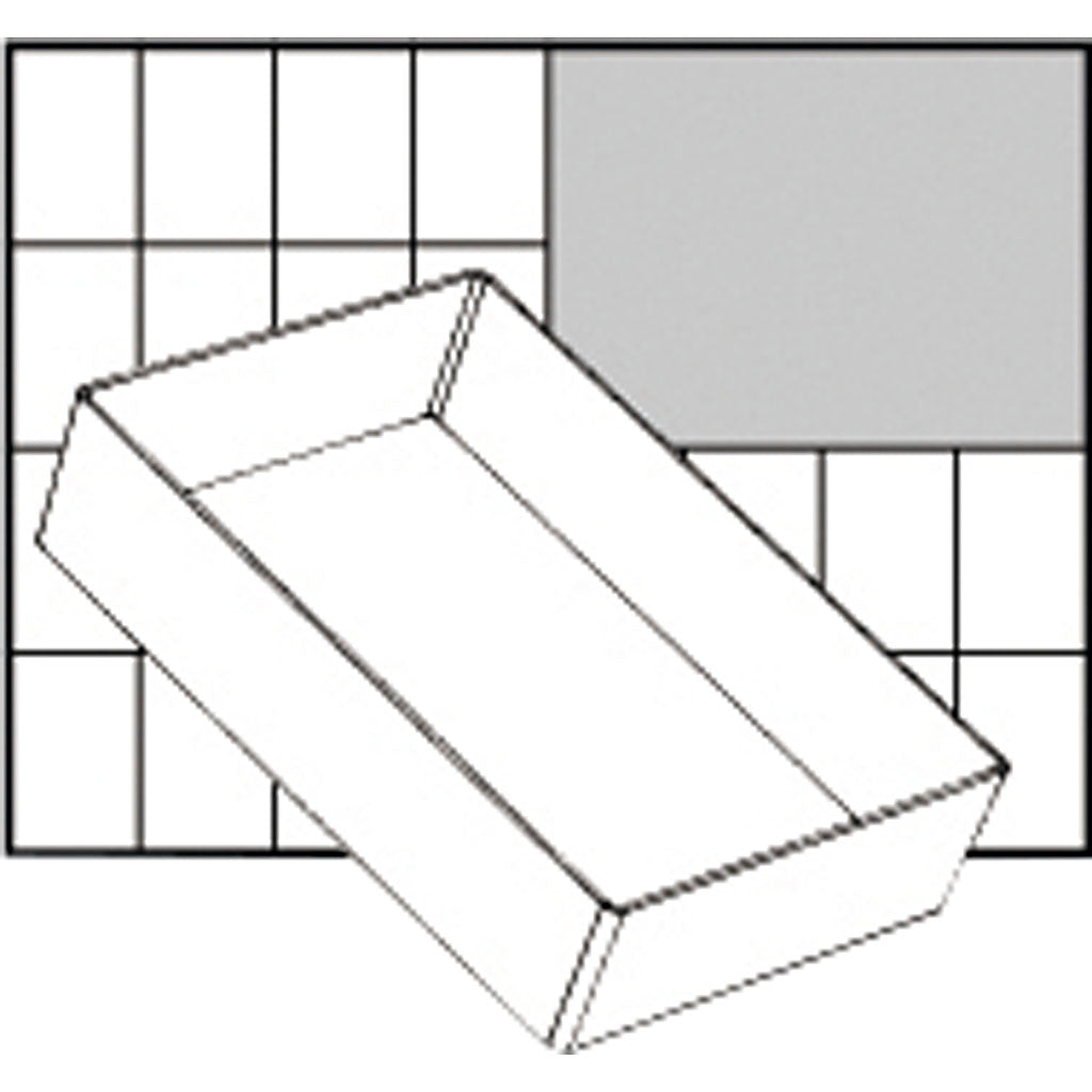 Raaco Insetbox, Größe A6-1, H: 47 mm, Größe 157x109 mm, 1 Stück