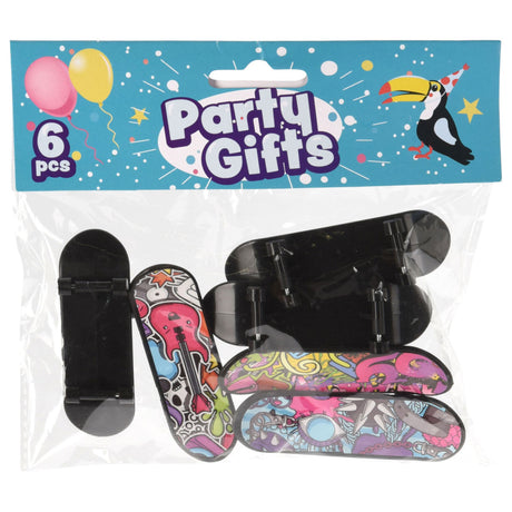 Handout-Geschenke Fingerskateboard, 6-tlg.