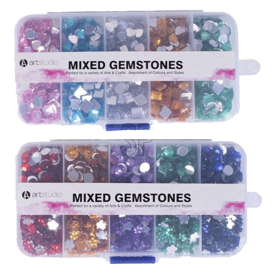 Strass stones in storage box