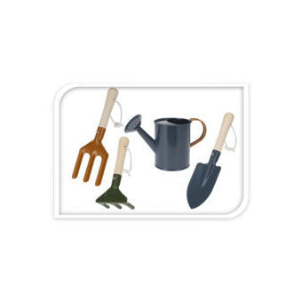 Outils de jardin pour les enfants bleus, 5dlg.