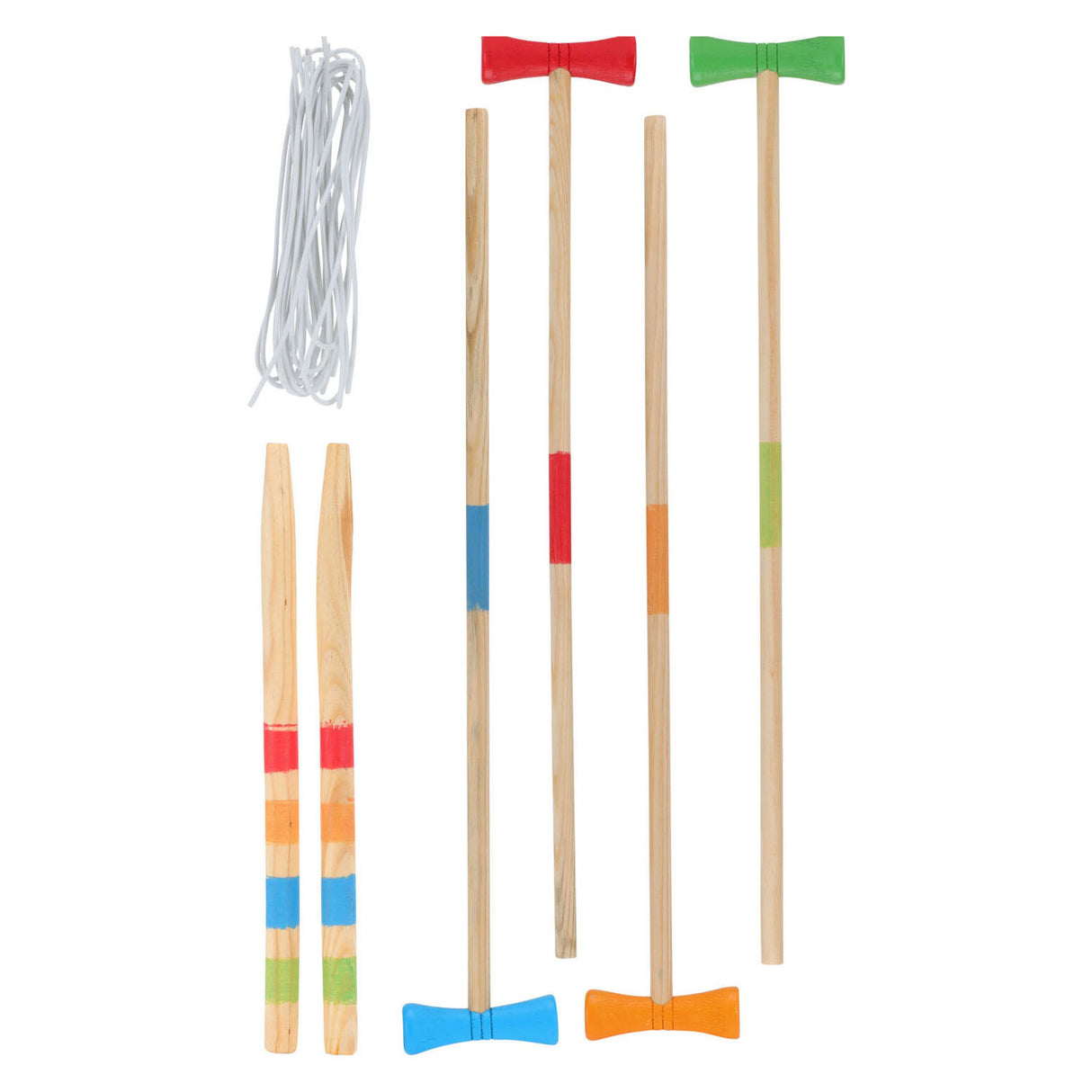 Wooden croquet game