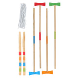 Wooden croquet game