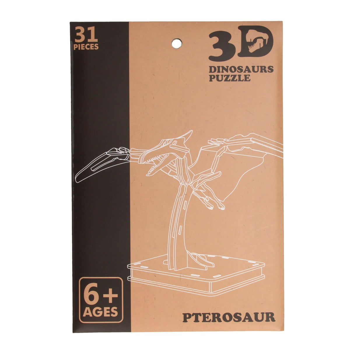 Hölzerner 3D -Puzzle Dinosaurus