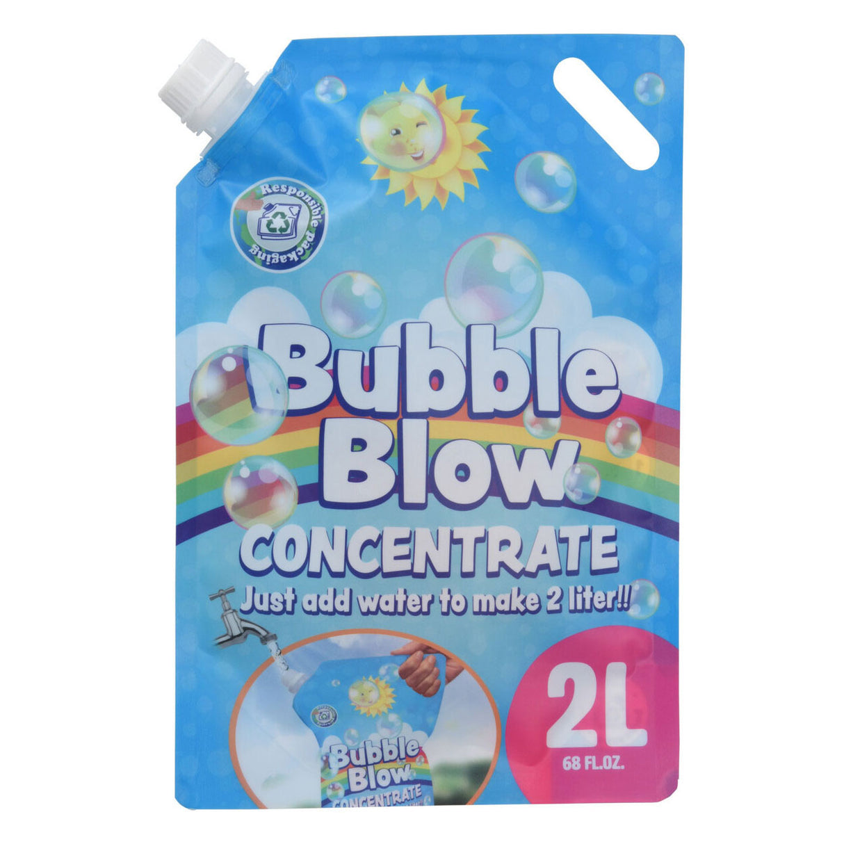 Mélange concentré de bulle avec un sac d'eau, 2 litres