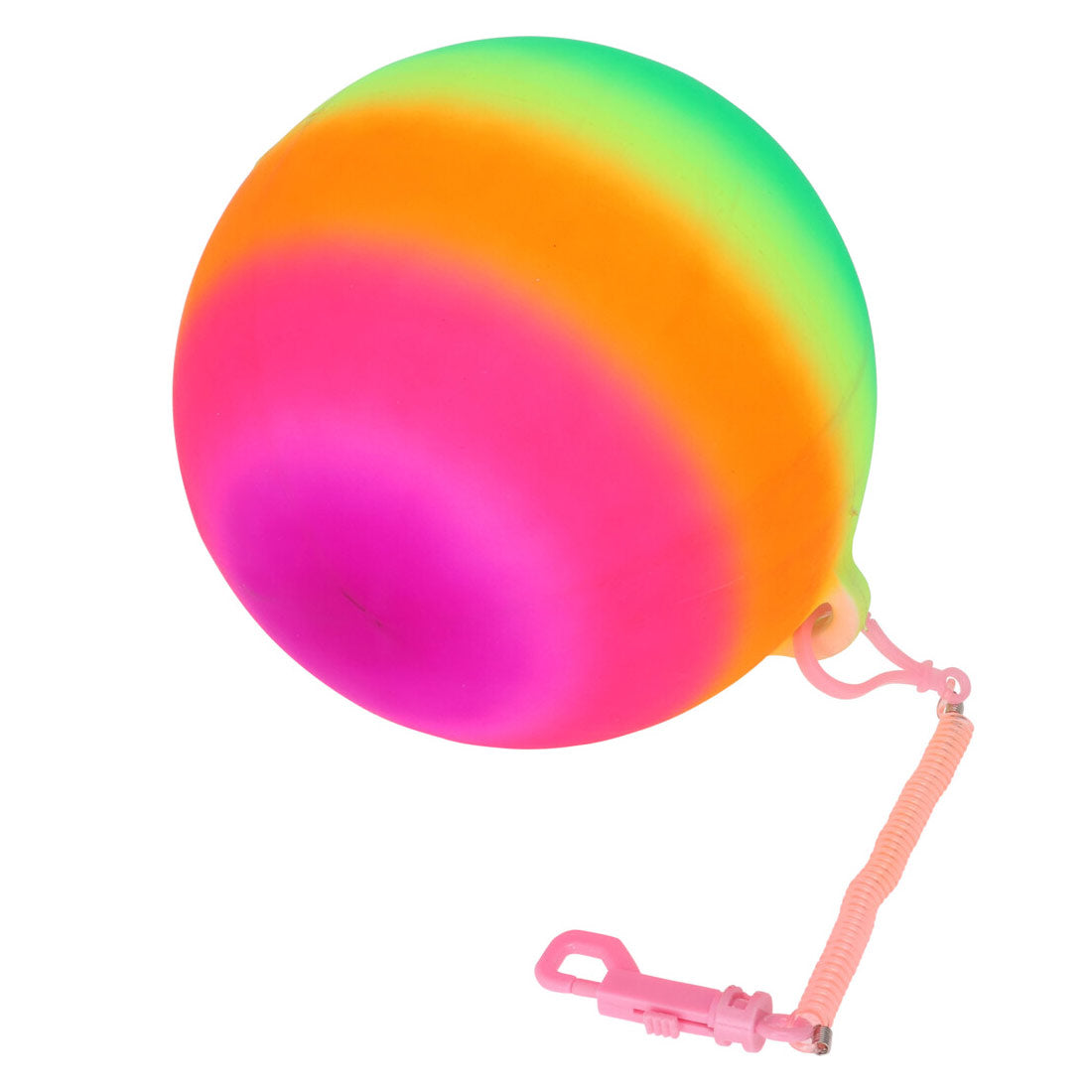 Regenbogen -Bungeebal auf Kabel