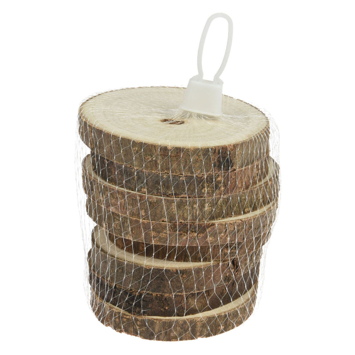 Baumscheiben-Untersetzer aus Holz, 8-tlg.