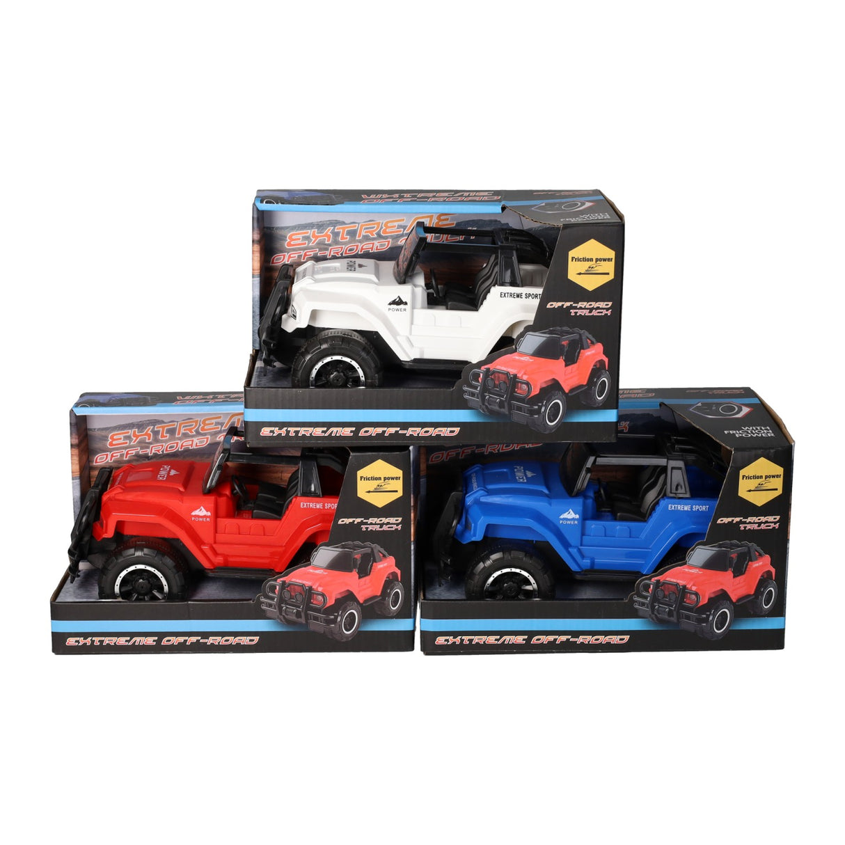 Friktion Jeep 4x4 Off the Road, 21 cm