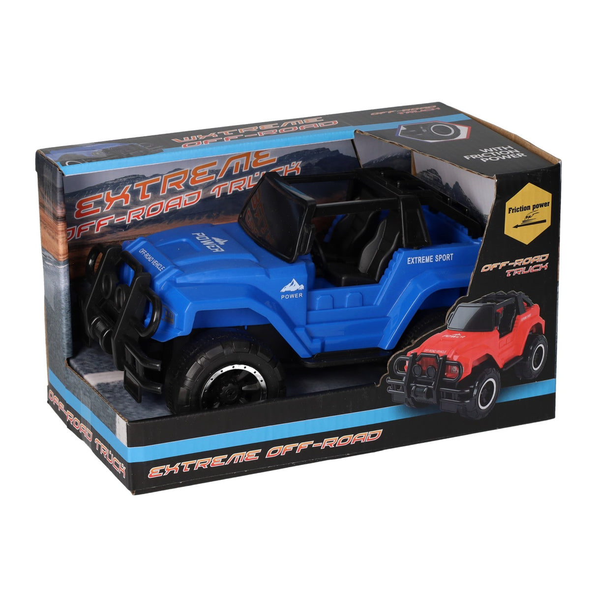 Reibungsjeep 4x4 abseits der Straße, 21 cm