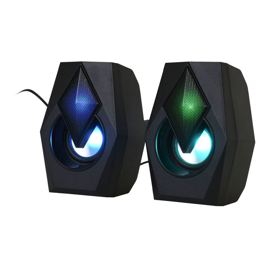 kleurveranderende gaming speakerset, 2dlg.