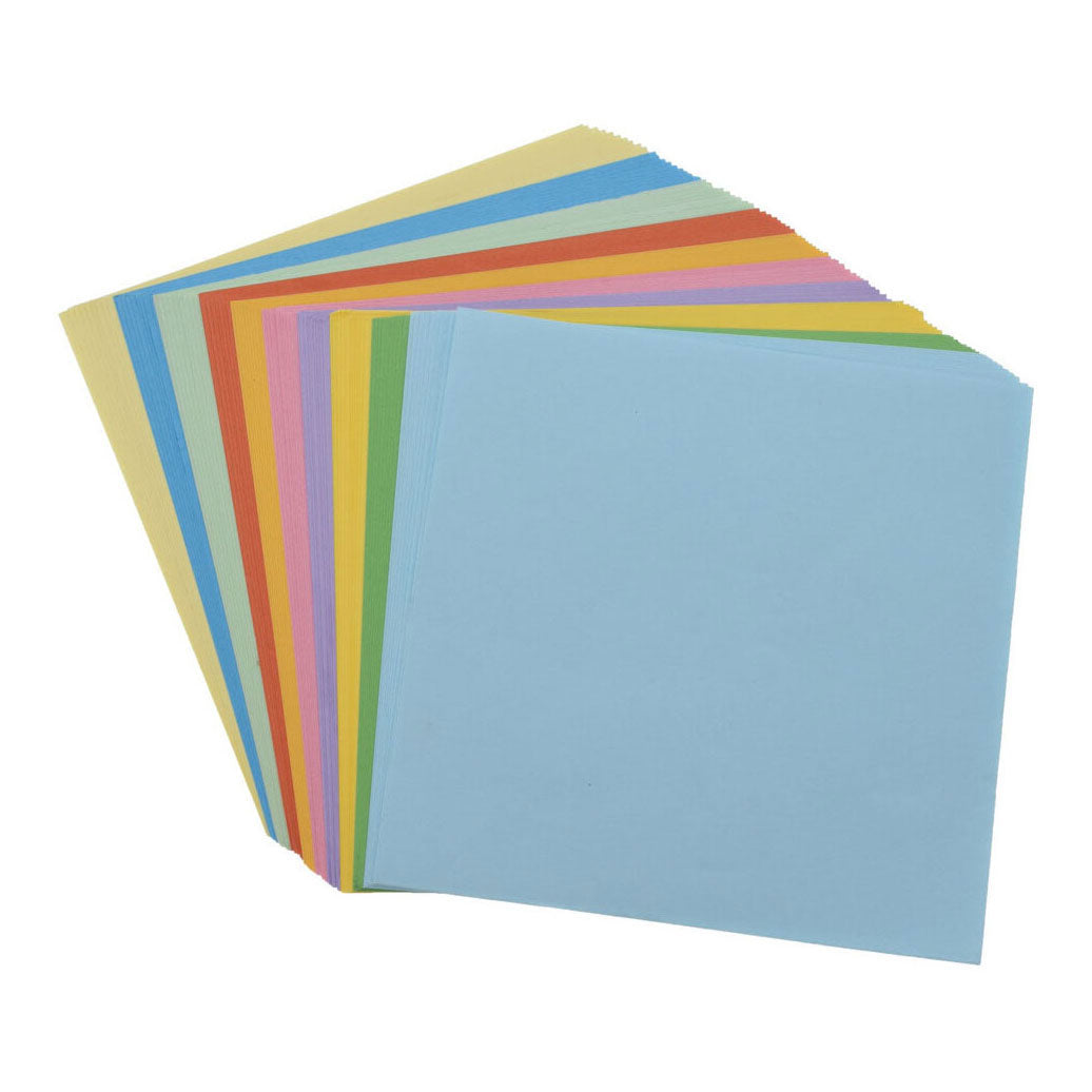 Farbiges Papier, quadratisch, 90 Blatt