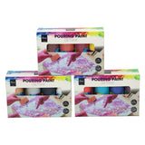Gießende Acrylfarbe, 4 Farben