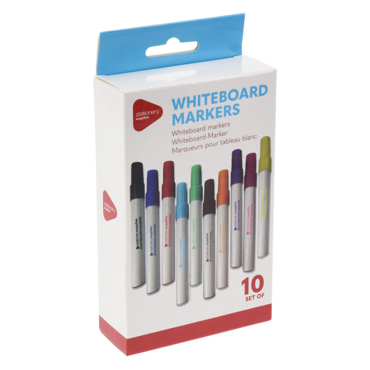 Colored whiteboard markers, set of 10