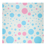 Geschenkpapier blau rosa Punkte, 4mtr.