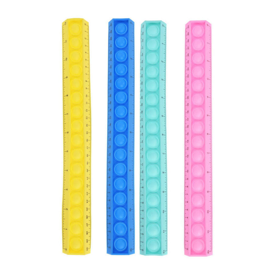 Pop it Lineal aus Silikon, 31 cm
