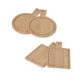 Servierbrett aus Bambus, 2er-Set
