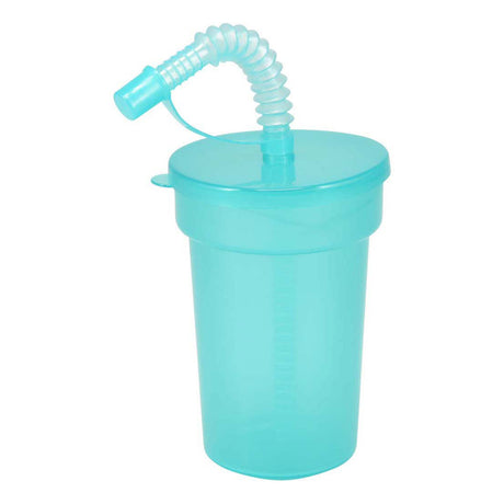 Koopman farbiges Trinkbecher-Spielzeug mit Strohhalm – Set mit 6 Plastikbechern.