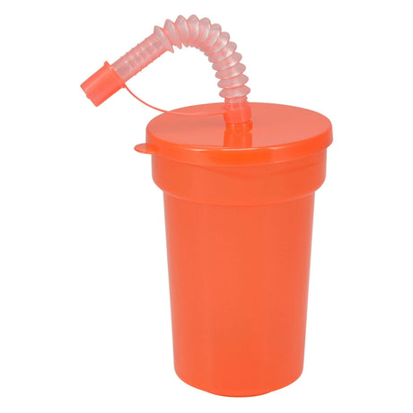 Koopman farbiges Trinkbecher-Spielzeug mit Strohhalm – Set mit 6 Plastikbechern.