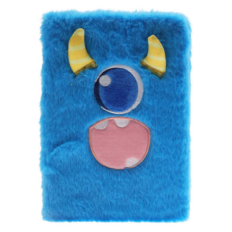 Koopman Plüsch-Notizbuch Monster mehrfarbig für Kinder und kreatives Schreiben.
