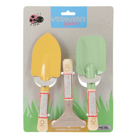 Kinder-Gartengeräte-Set, 3-teilig.